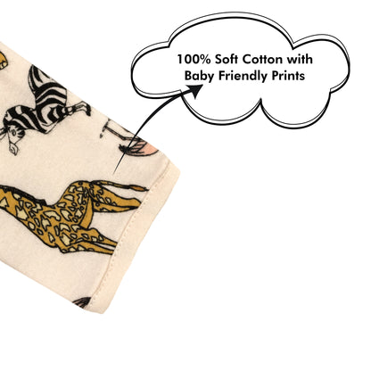 Lost In Jungle Fun Print Baby All Season Romper