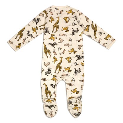 Lost In Jungle Fun Print Baby All Season Romper