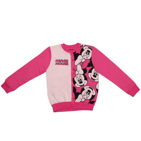 Disney Minnie Mouse Girls Outing And Travelling Warmer Jacket