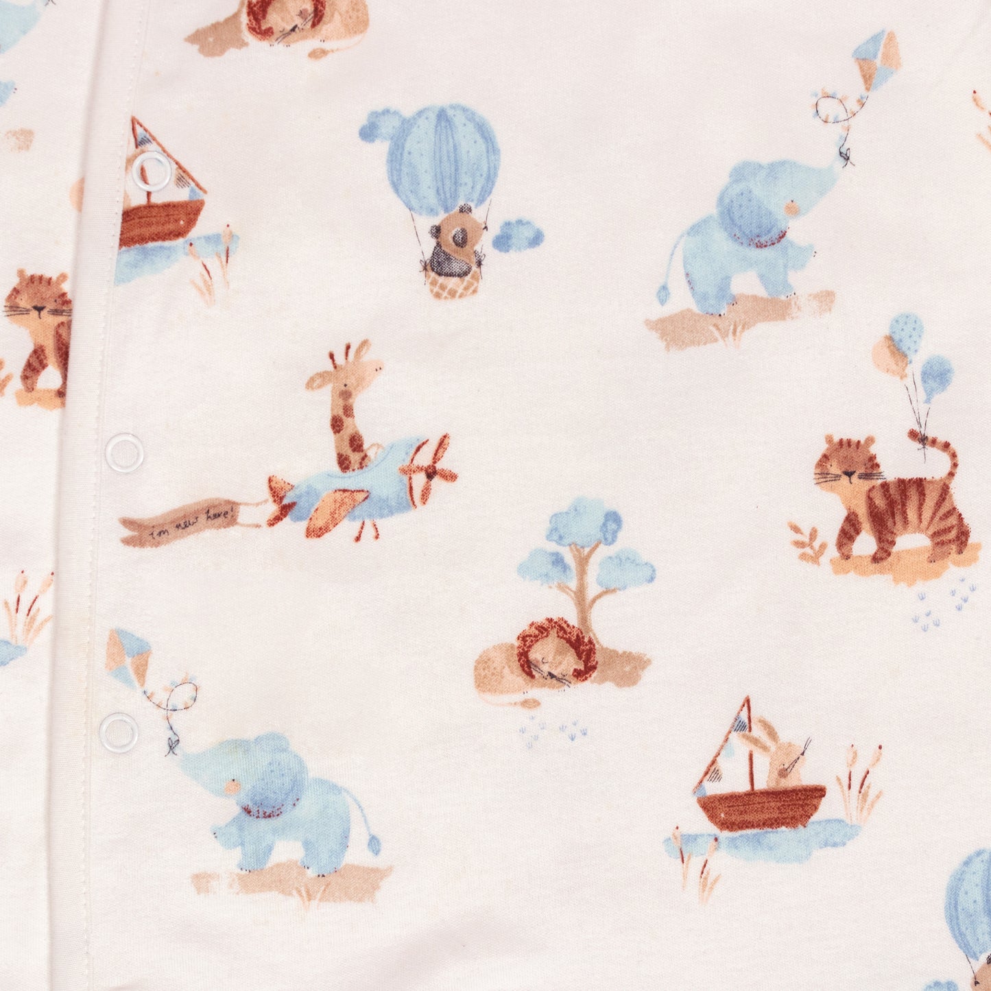 Time For Vacation Fun Print Baby All Season Romper