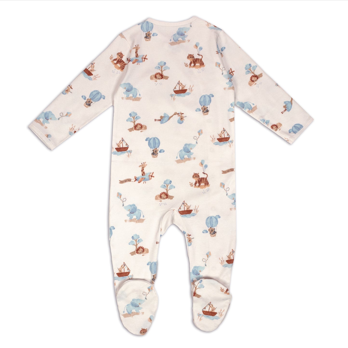 Time For Vacation Fun Print Baby All Season Romper