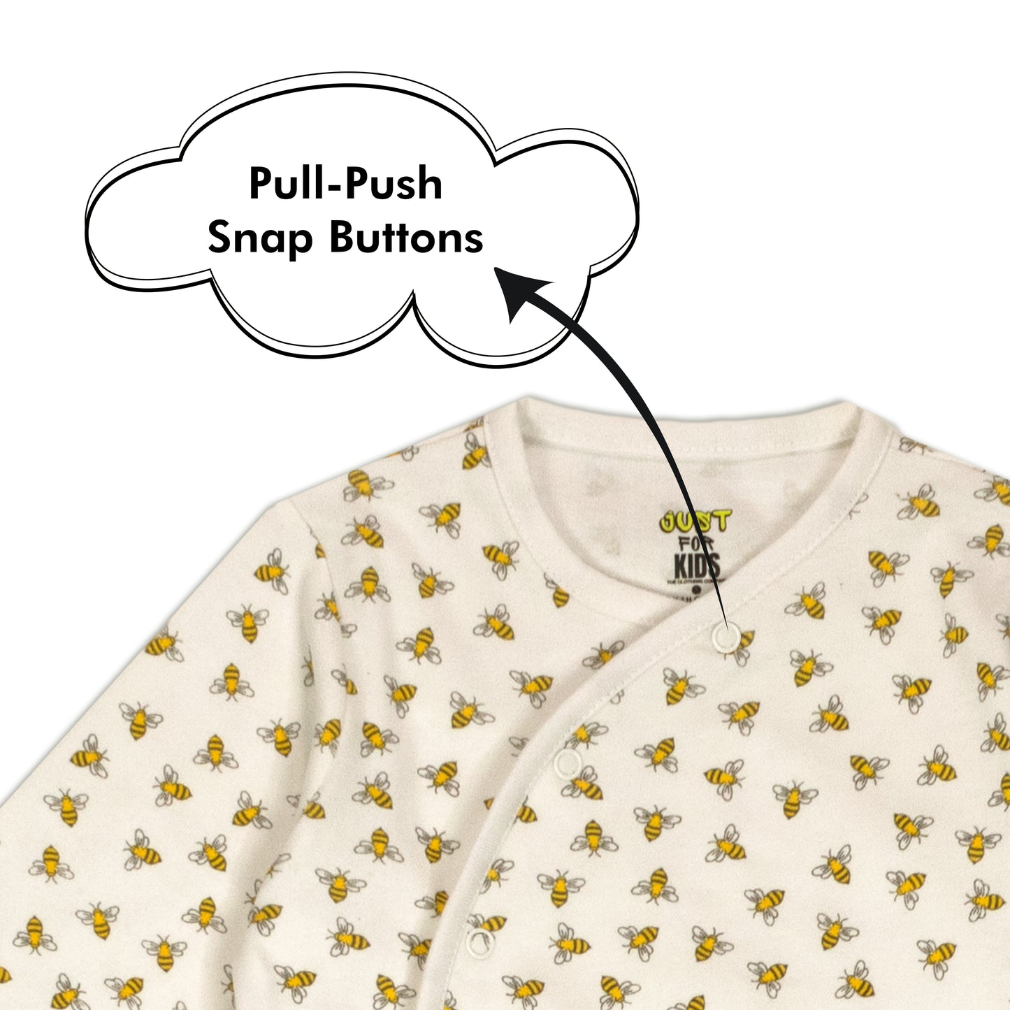 My Lovely Honey Bee Fun Print Baby All Season Romper