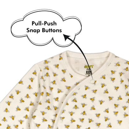 My Lovely Honey Bee Fun Print Baby All Season Romper