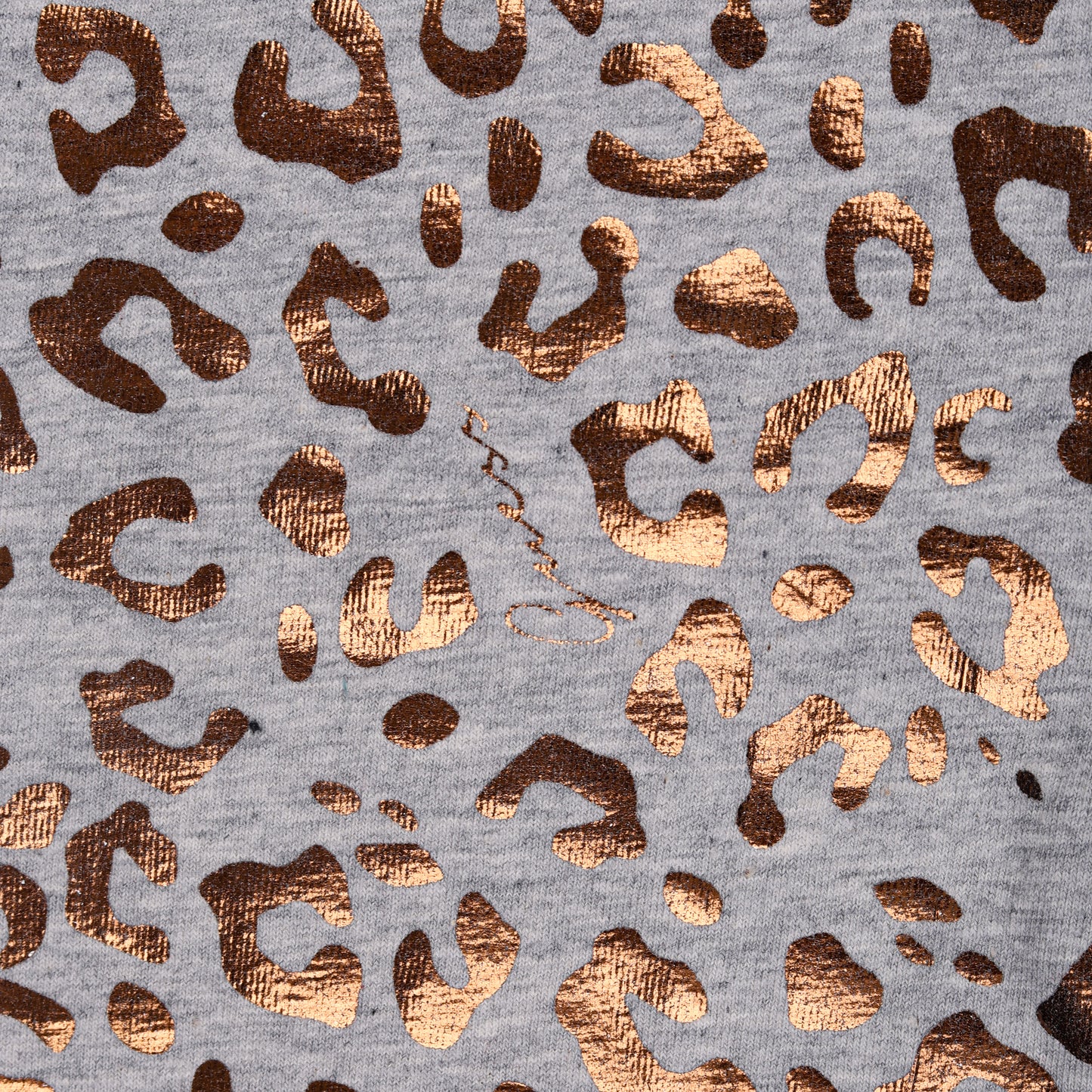 Rose Gold Glitter Leopard Print Legging In Grey