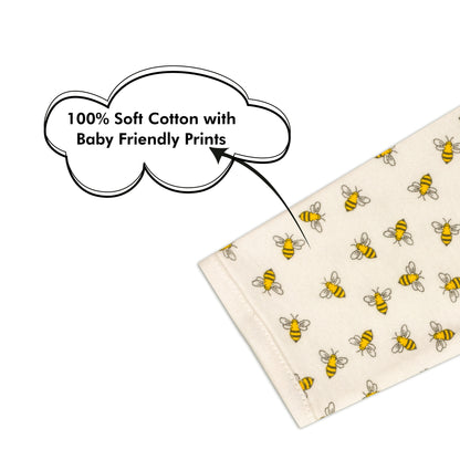 My Lovely Honey Bee Fun Print Baby All Season Romper