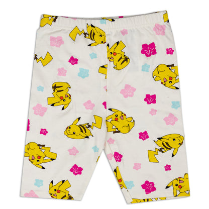 Pikachu Print Lazy Summer Play Shorts