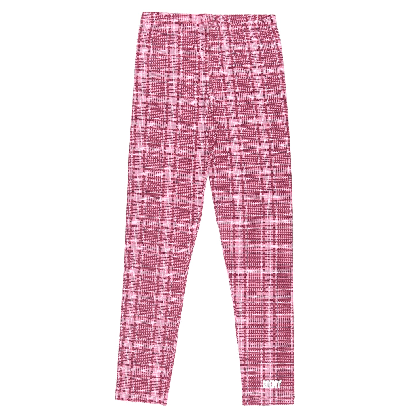 Pink Checked Legging Cum Capri Girl Pant