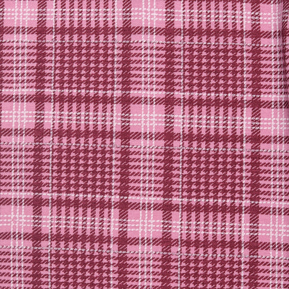 Pink Checked Legging Cum Capri Girl Pant