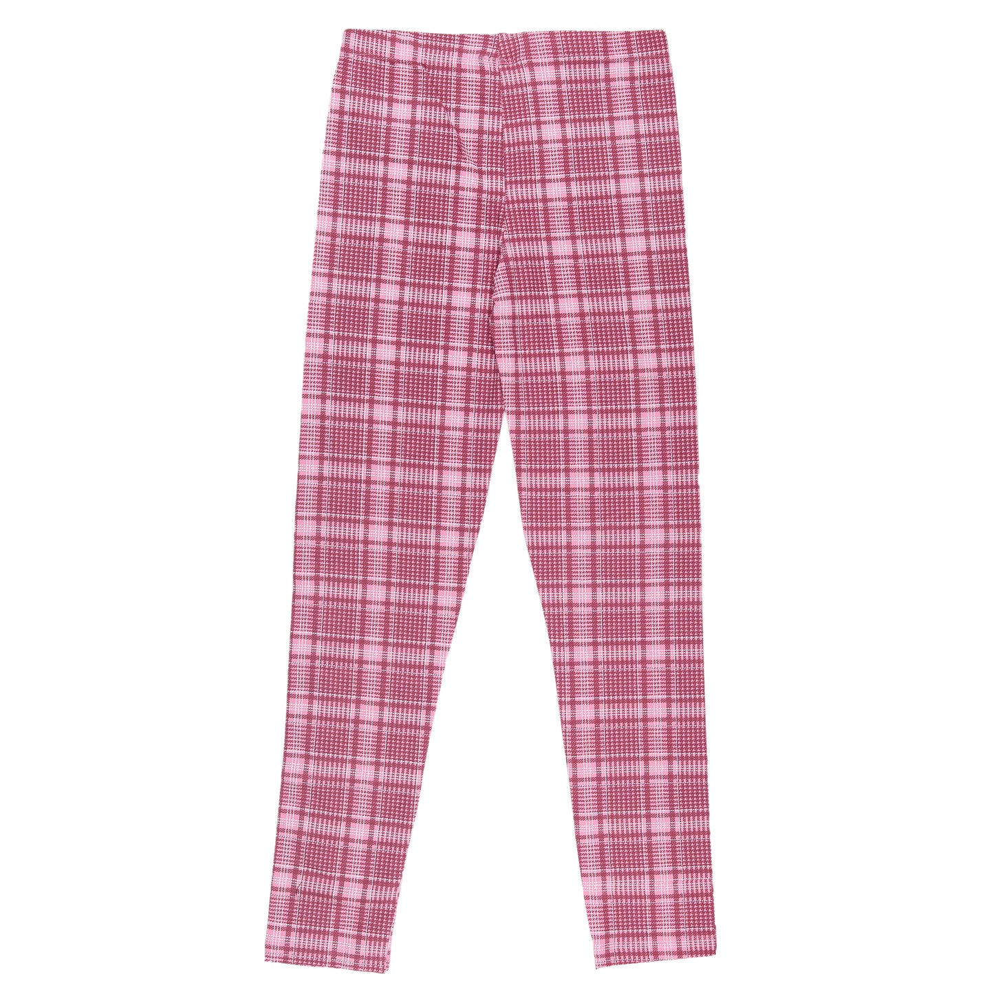 Pink Checked Legging Cum Capri Girl Pant