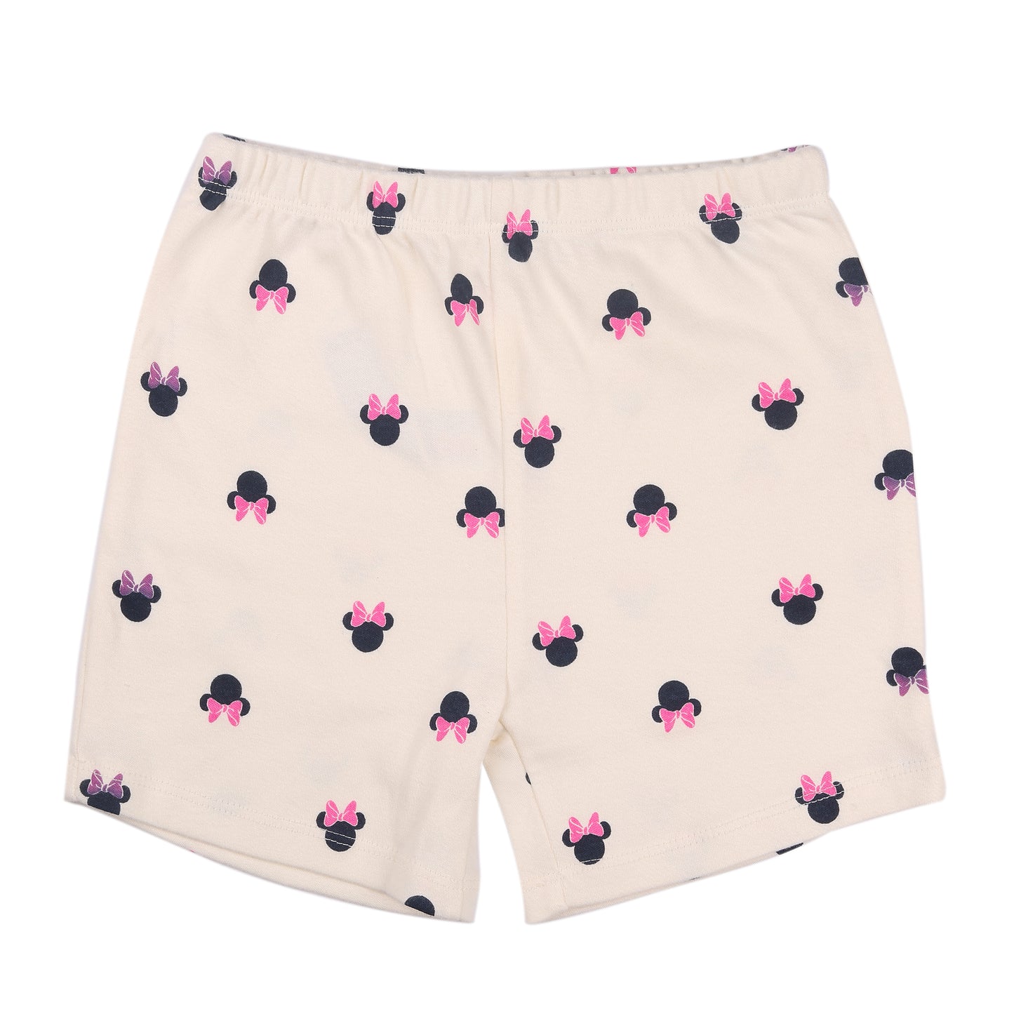 Minnie Mouse Printed Loungewear And Outing Shorty Set