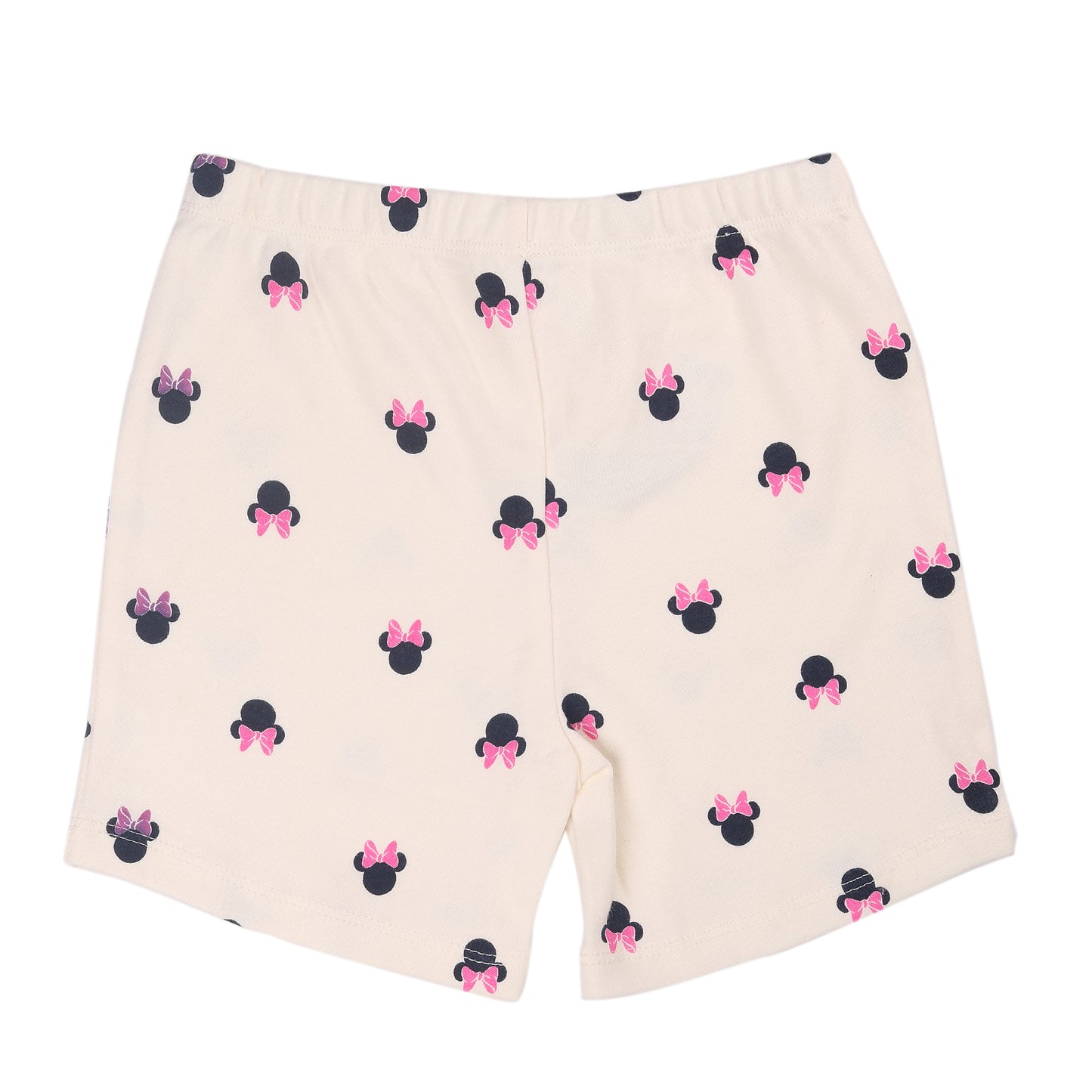 Minnie Mouse Printed Loungewear And Outing Shorty Set