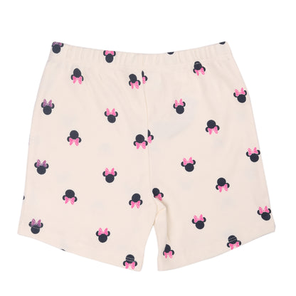 Minnie Mouse Printed Loungewear And Outing Shorty Set