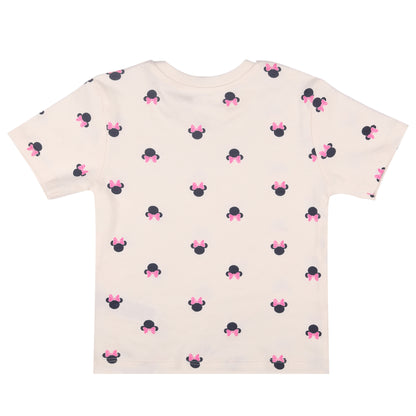 Minnie Mouse Printed Loungewear And Outing Shorty Set