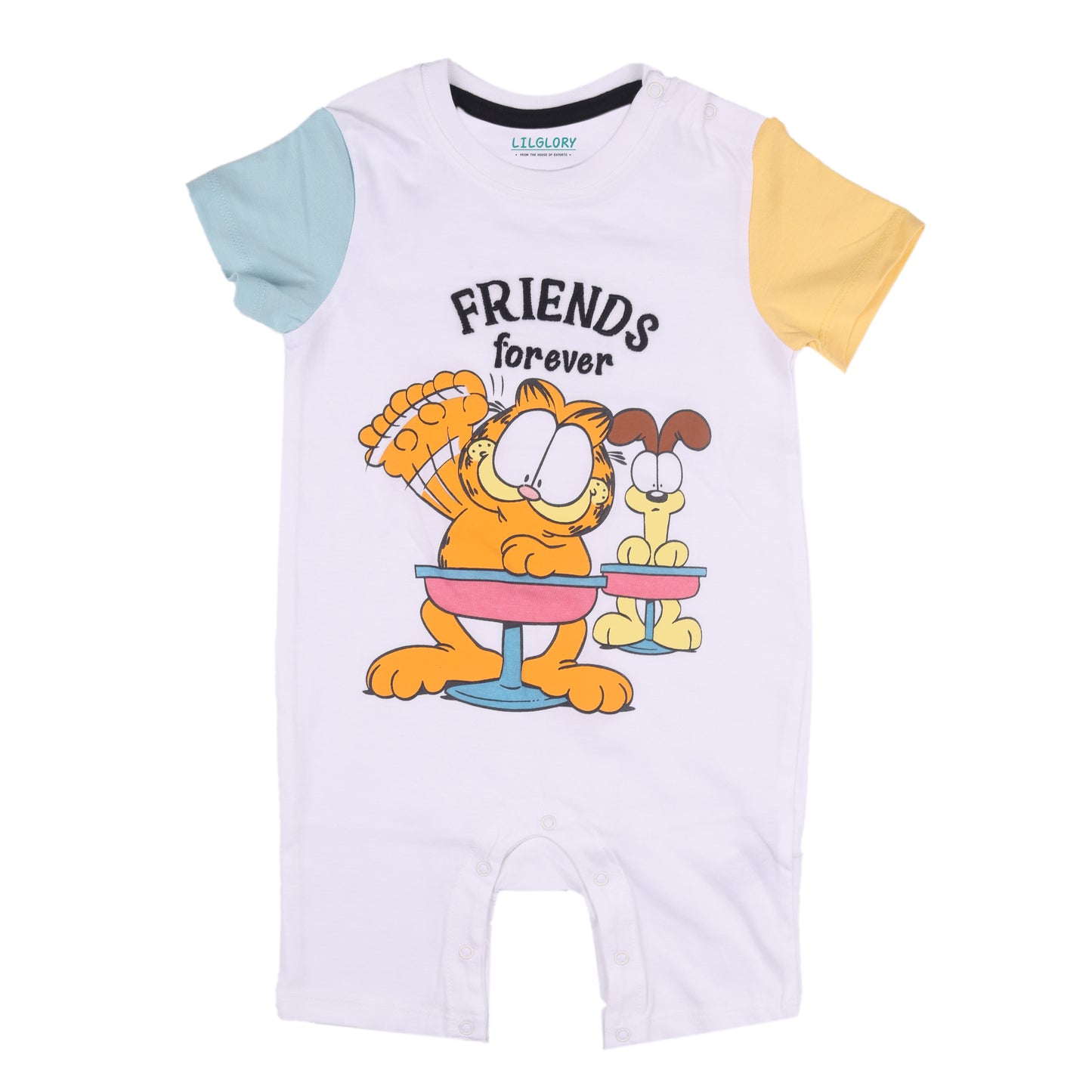 Garfield Friends Forever Multicolor Romper