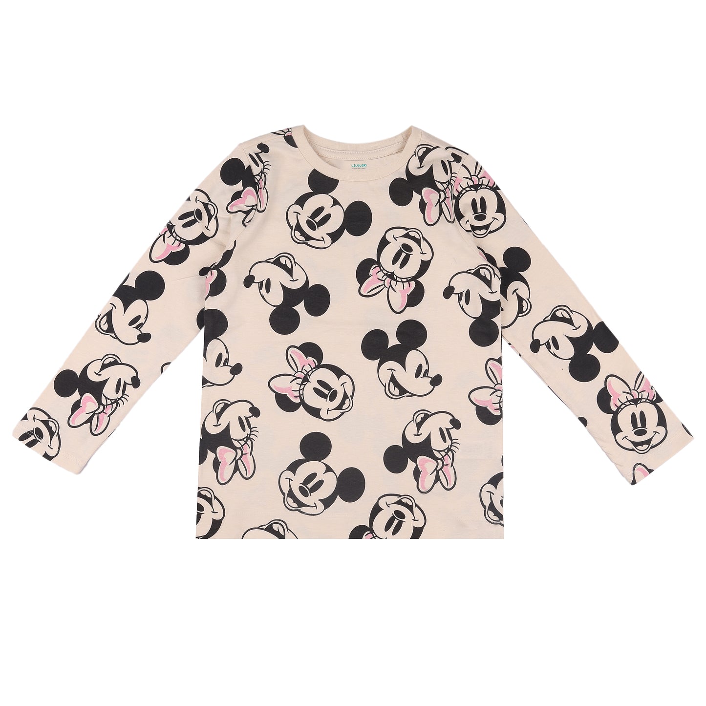 Mickey Minnie Printed Outing Full Sleeve T Shirt
