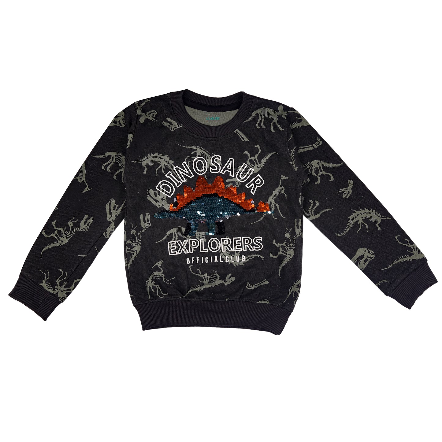 Dinasour Explorer Sequin Baby Knitted Travelling Warmer Outing & Loungewear Set