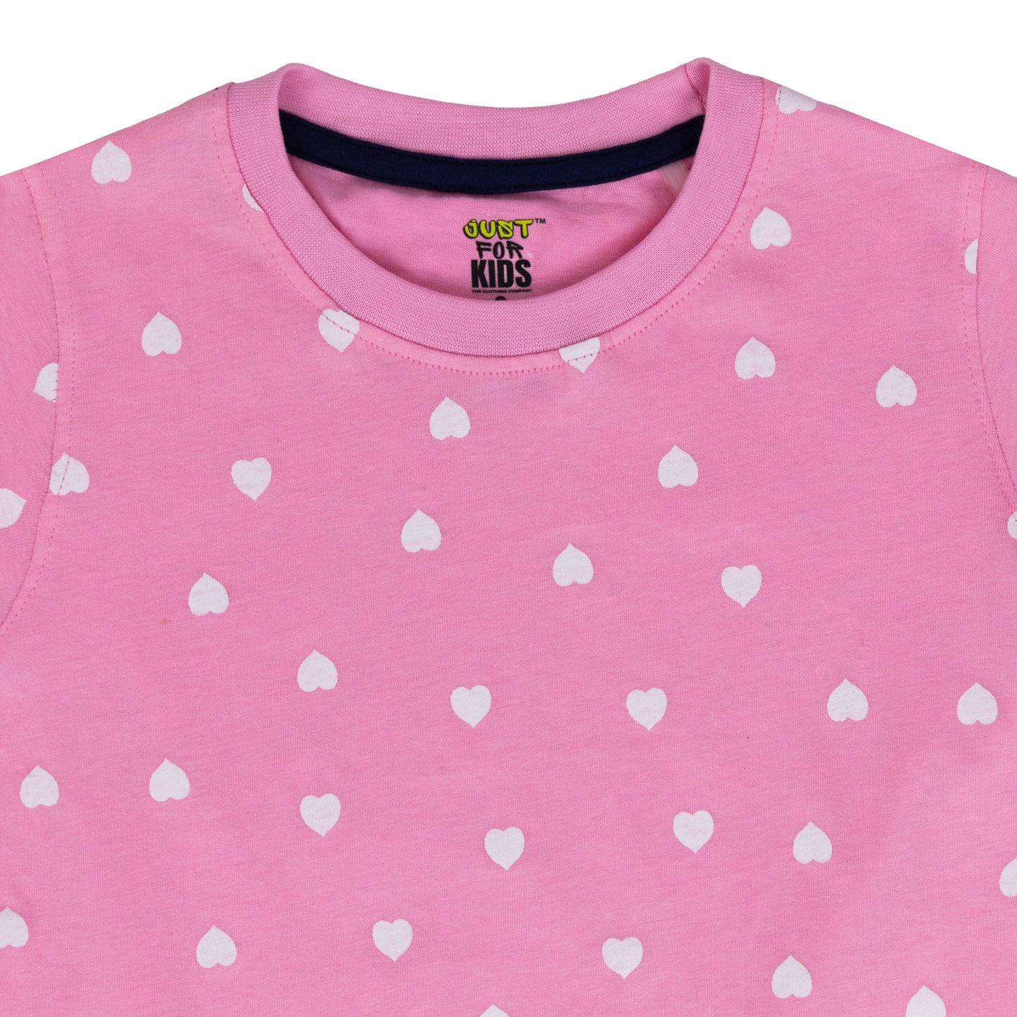 My Pink Heart Super Soft Pure Cotton Night Suit Lazy Loungewear Pyjama Set