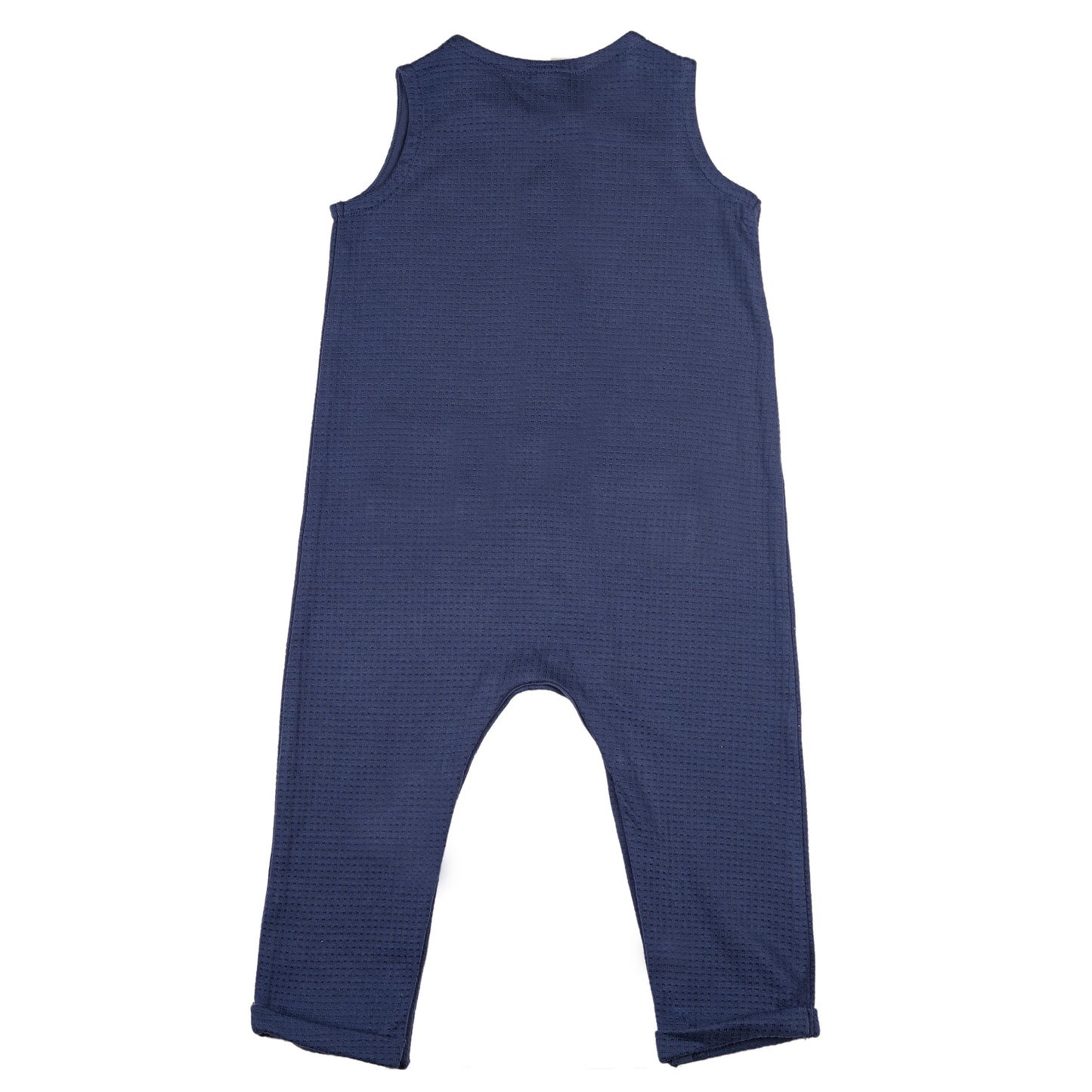Sleeveless Rompers Cum Dungaree Suit With Pocket