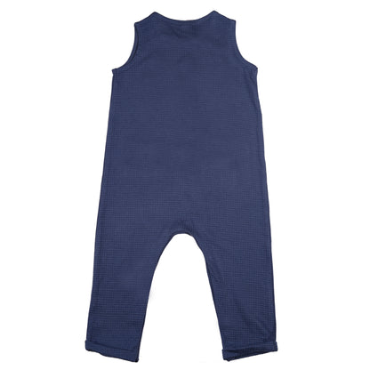 Sleeveless Rompers Cum Dungaree Suit With Pocket