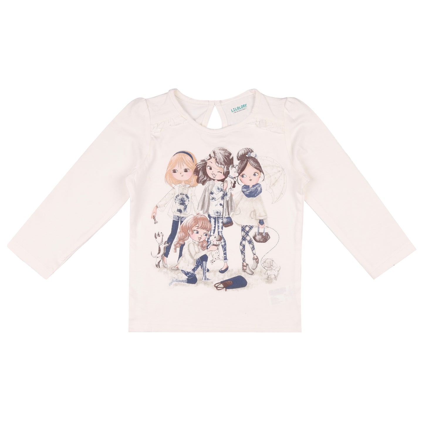 Infant Baby Girl Graphic Printed Long Sleeve T Shirt