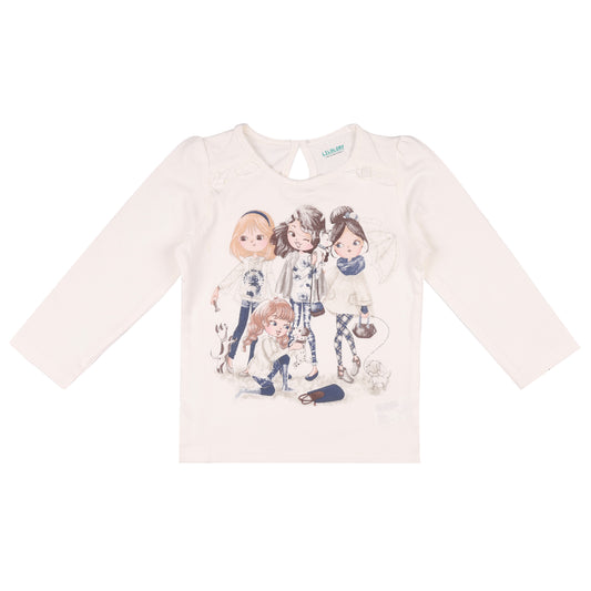 Infant Baby Girl Graphic Printed Long Sleeve T Shirt