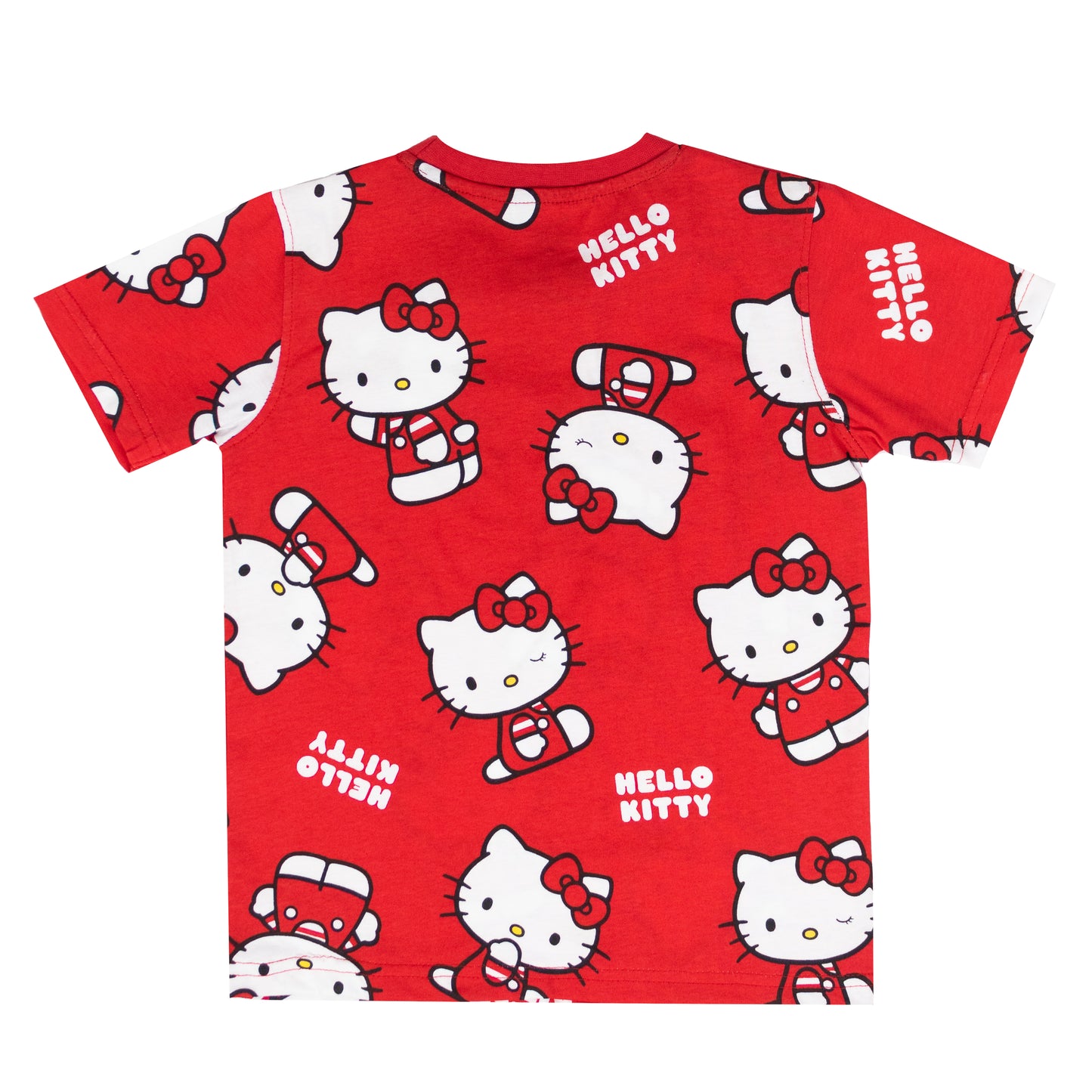 Hello Kitty Super Soft Pure Cotton Night Suit Lazy Loungewear Pyjama Set Red