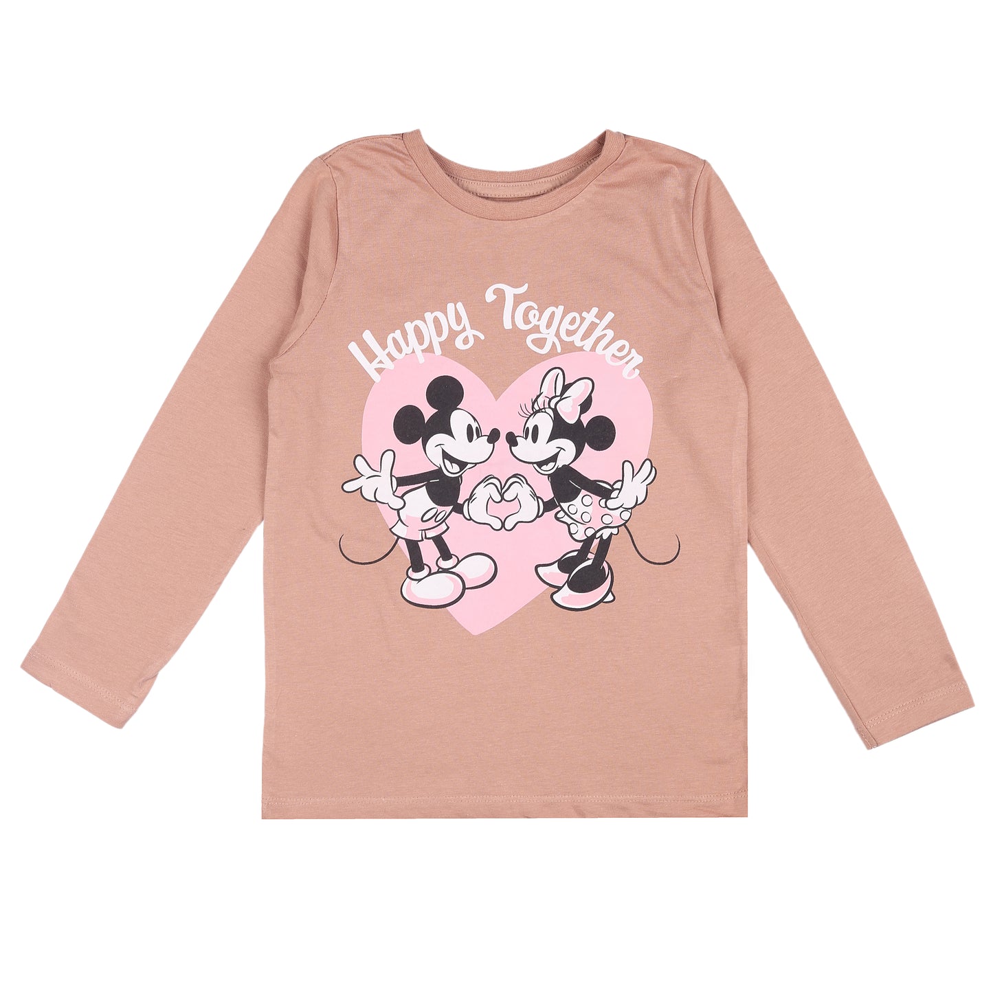 Happy Together Mickey Minnie Printed Outing Full Sleeve T Shirt