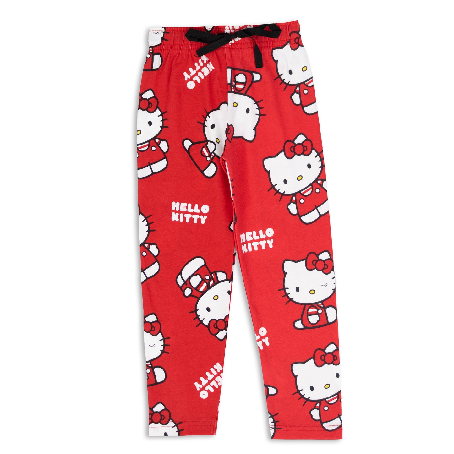 Hello Kitty Super Soft Pure Cotton Night Suit Lazy Loungewear Pyjama Set Red