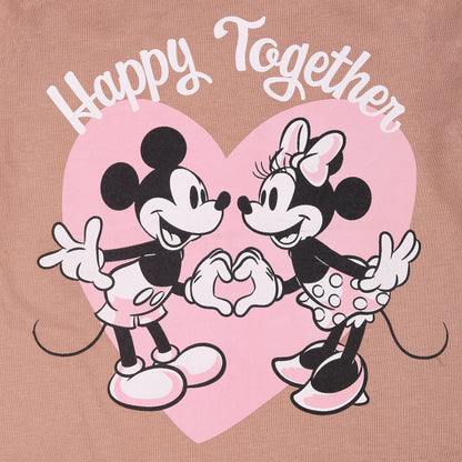 Happy Together Mickey Minnie Printed Outing Full Sleeve T Shirt