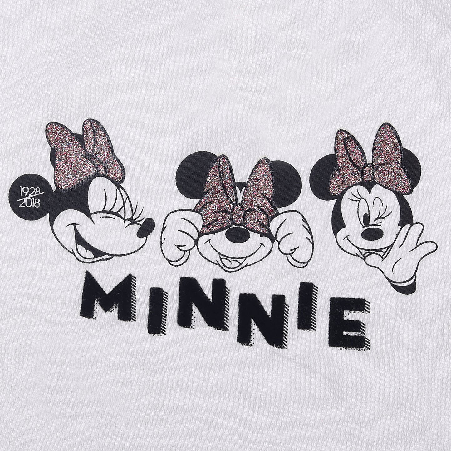 Disney Minnie Girls White Casual And Outing Top