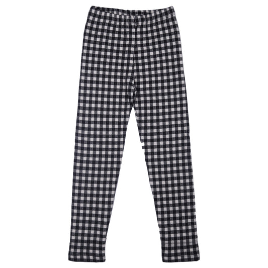 Black & White Checked Legging Cum Capri Pant