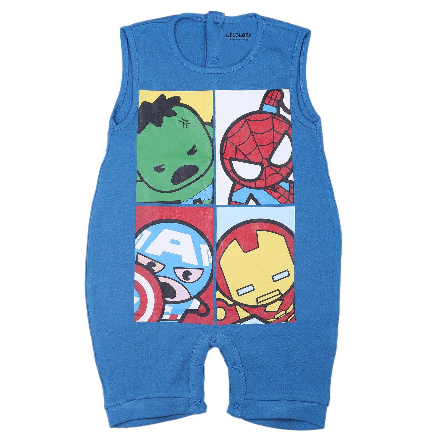 Avenger Super Hero Blue Romper