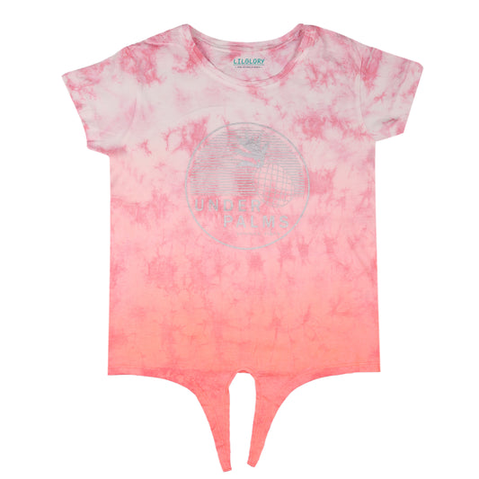 Under Palms Tie Down Fancy Girls Outing Party T Shirt