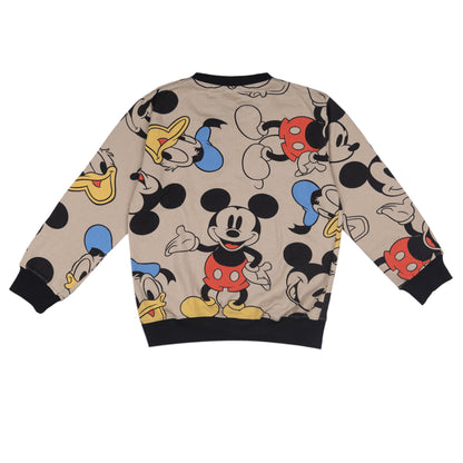Mickey Donald Printed Boys Outing Knitted Travelling Warmer And Sweatshirt