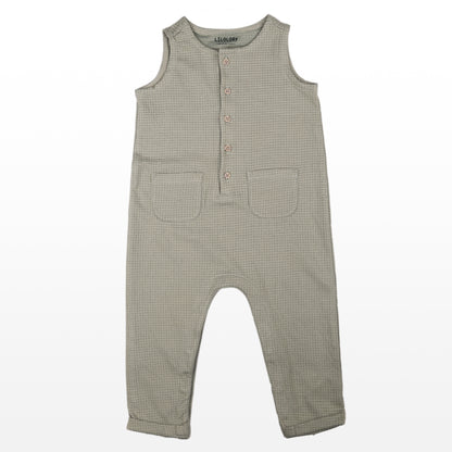Sleeveless Rompers Cum Dungaree Suit With Pocket