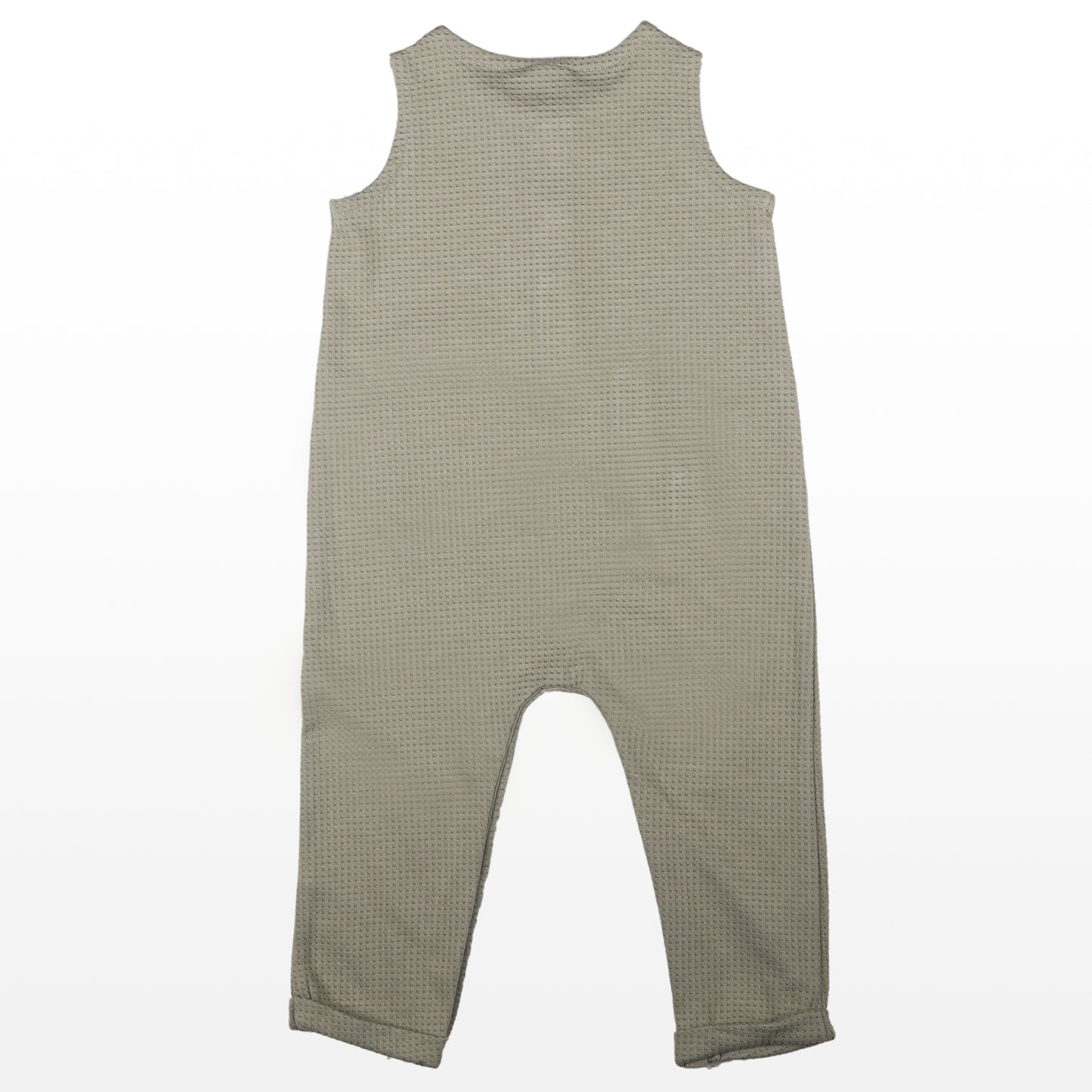 Sleeveless Rompers Cum Dungaree Suit With Pocket