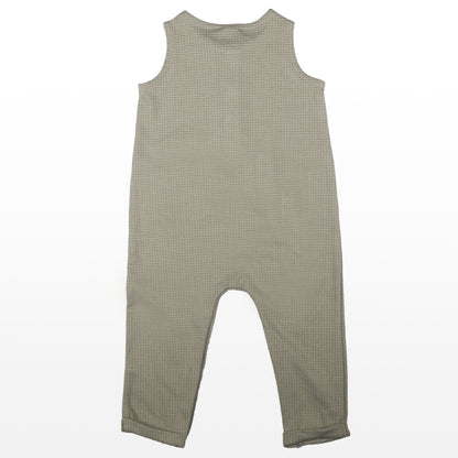 Sleeveless Rompers Cum Dungaree Suit With Pocket