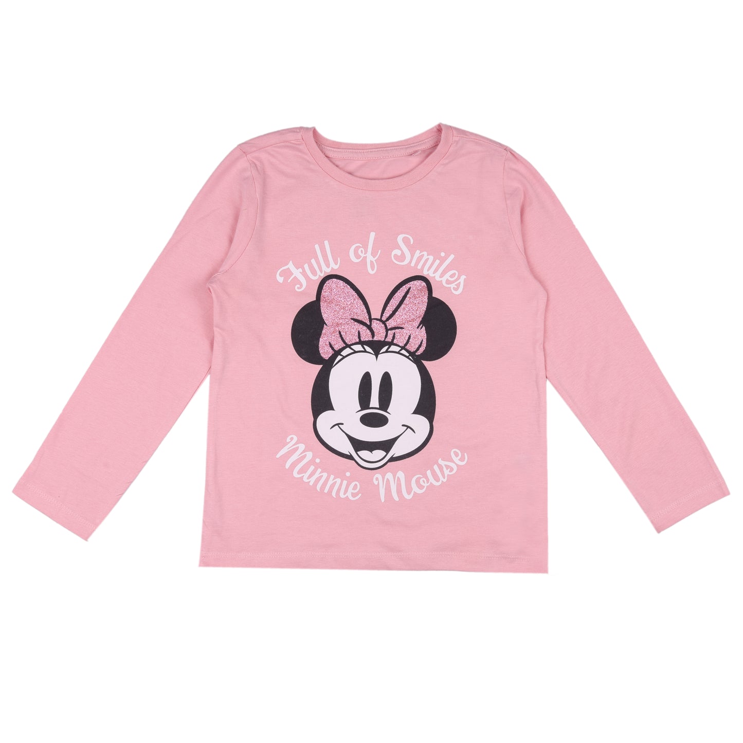 Glitter Minnie Mouse Full Of Smiles Girls Casual And Outing Top