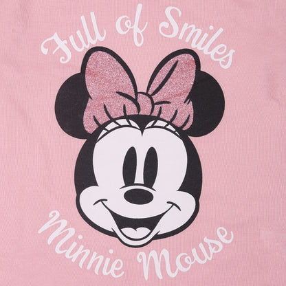 Glitter Minnie Mouse Full Of Smiles Girls Casual And Outing Top