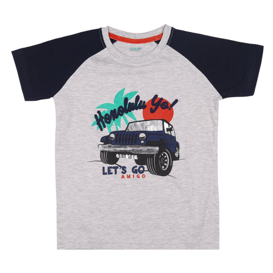 Lets Go Honolulu Boy Kids T Shirt