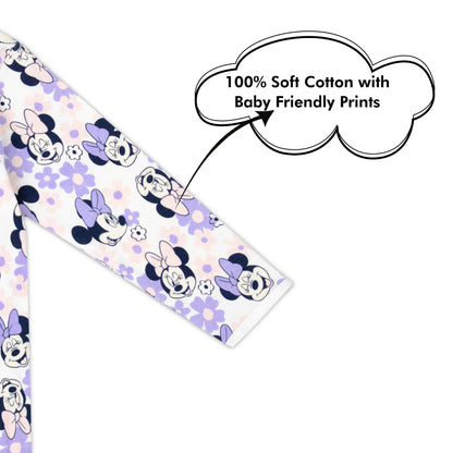 Disney Minnie Character Print Baby All Season Romper