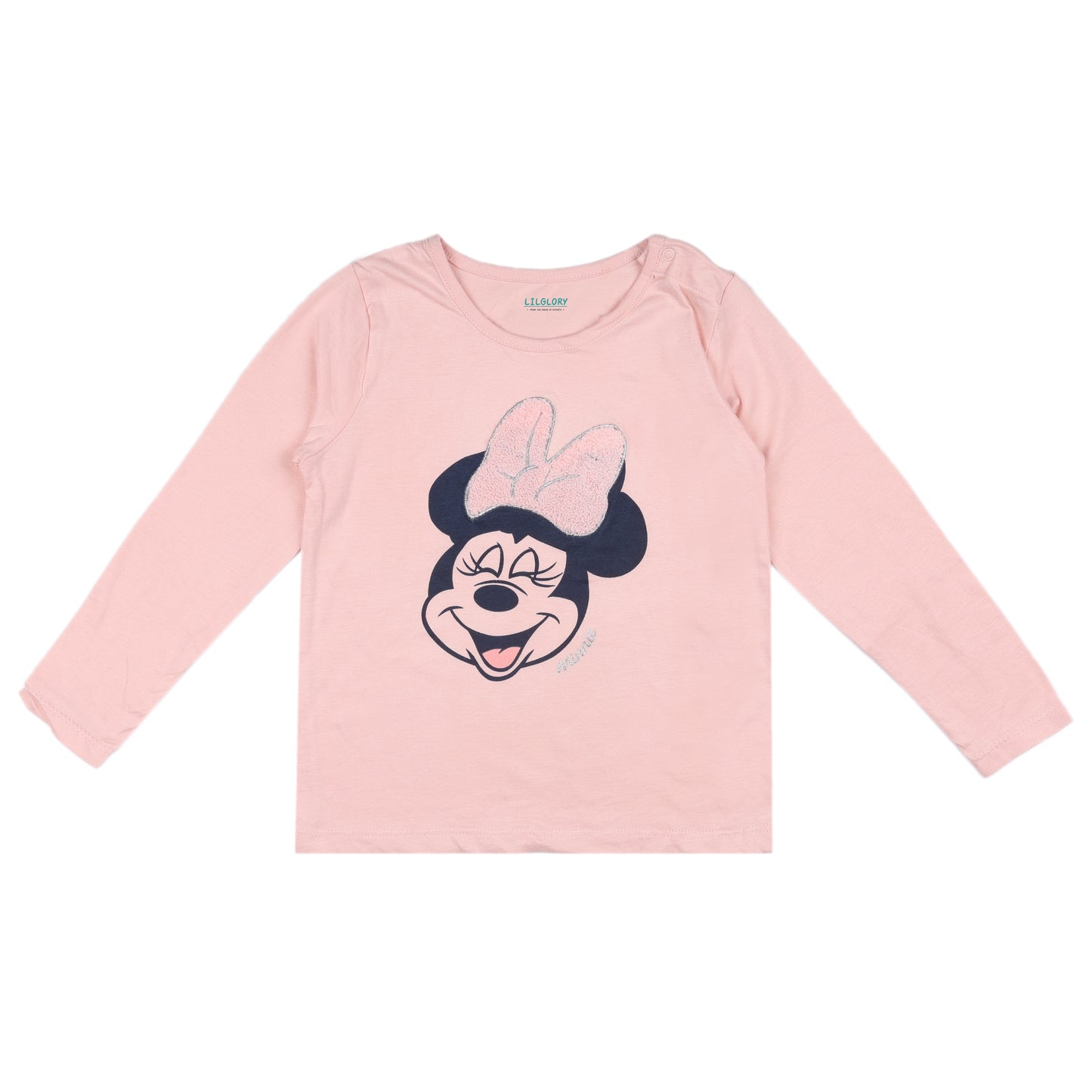 Disney Smiling Minnie Girls Peach Casual And Outing Top