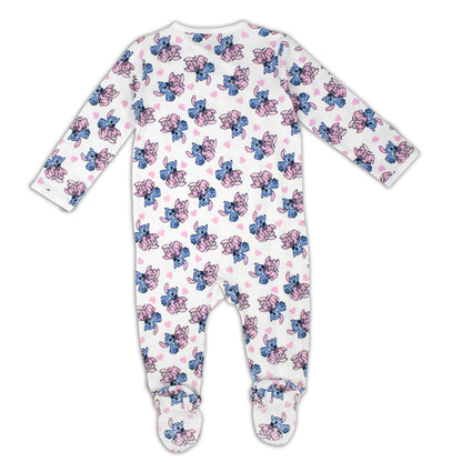 Disney Characters Fun Print Baby All Season Romper