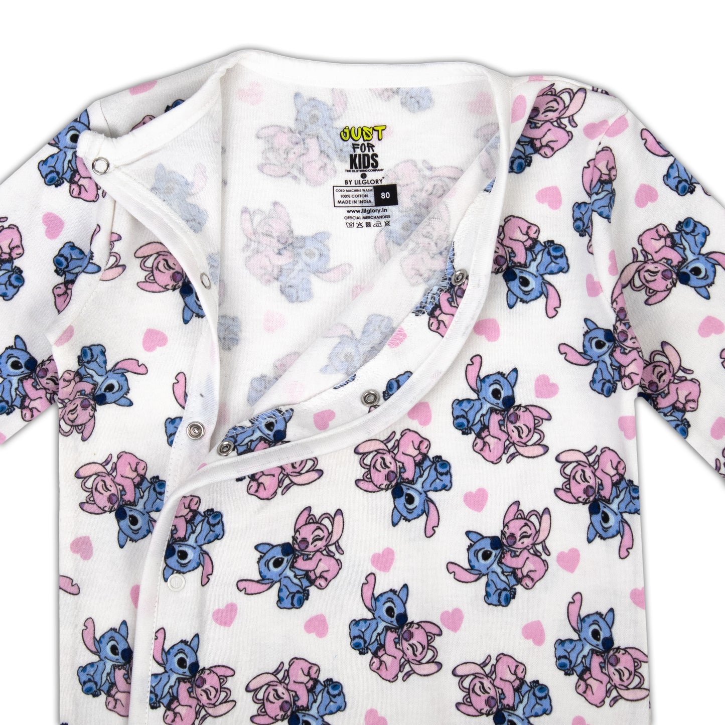 Disney Characters Fun Print Baby All Season Romper