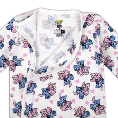 Disney Characters Fun Print Baby All Season Romper