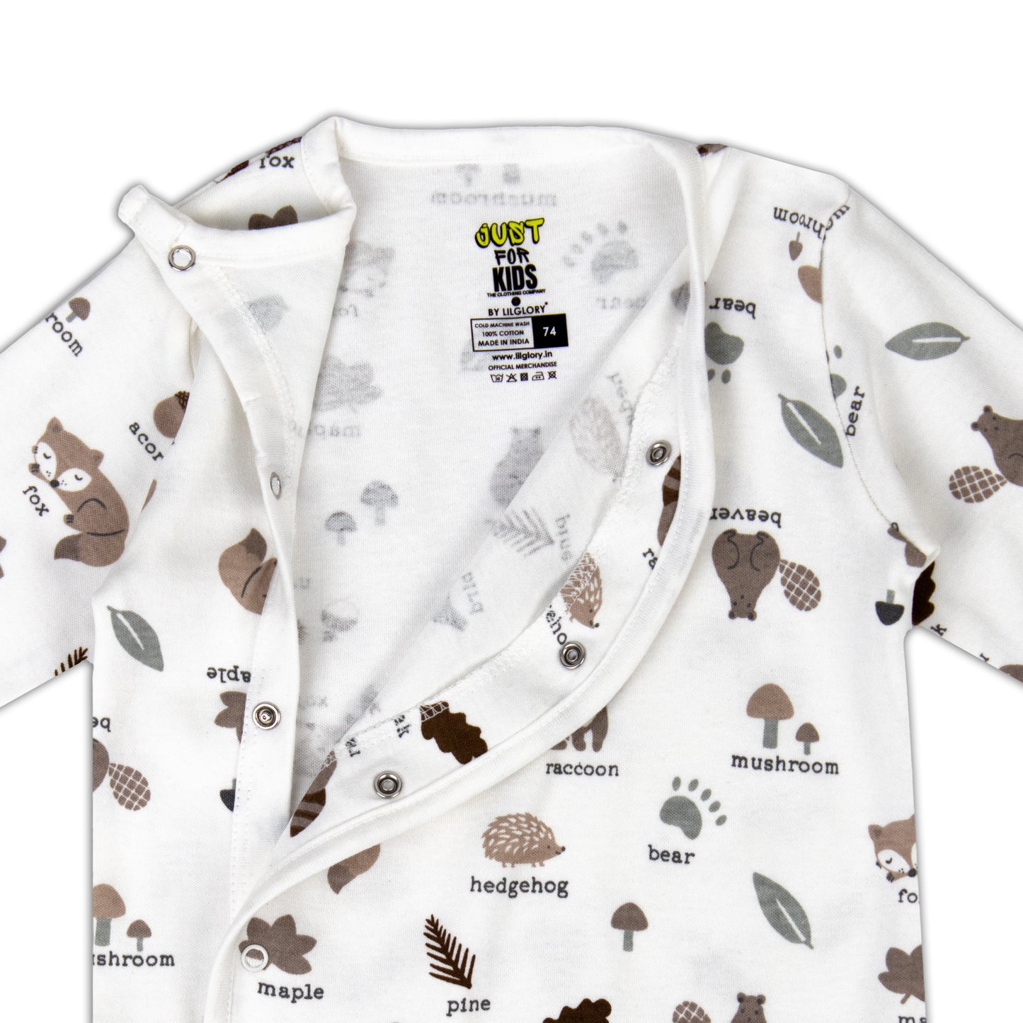 Off-white Jungle Print Baby All Season Romper