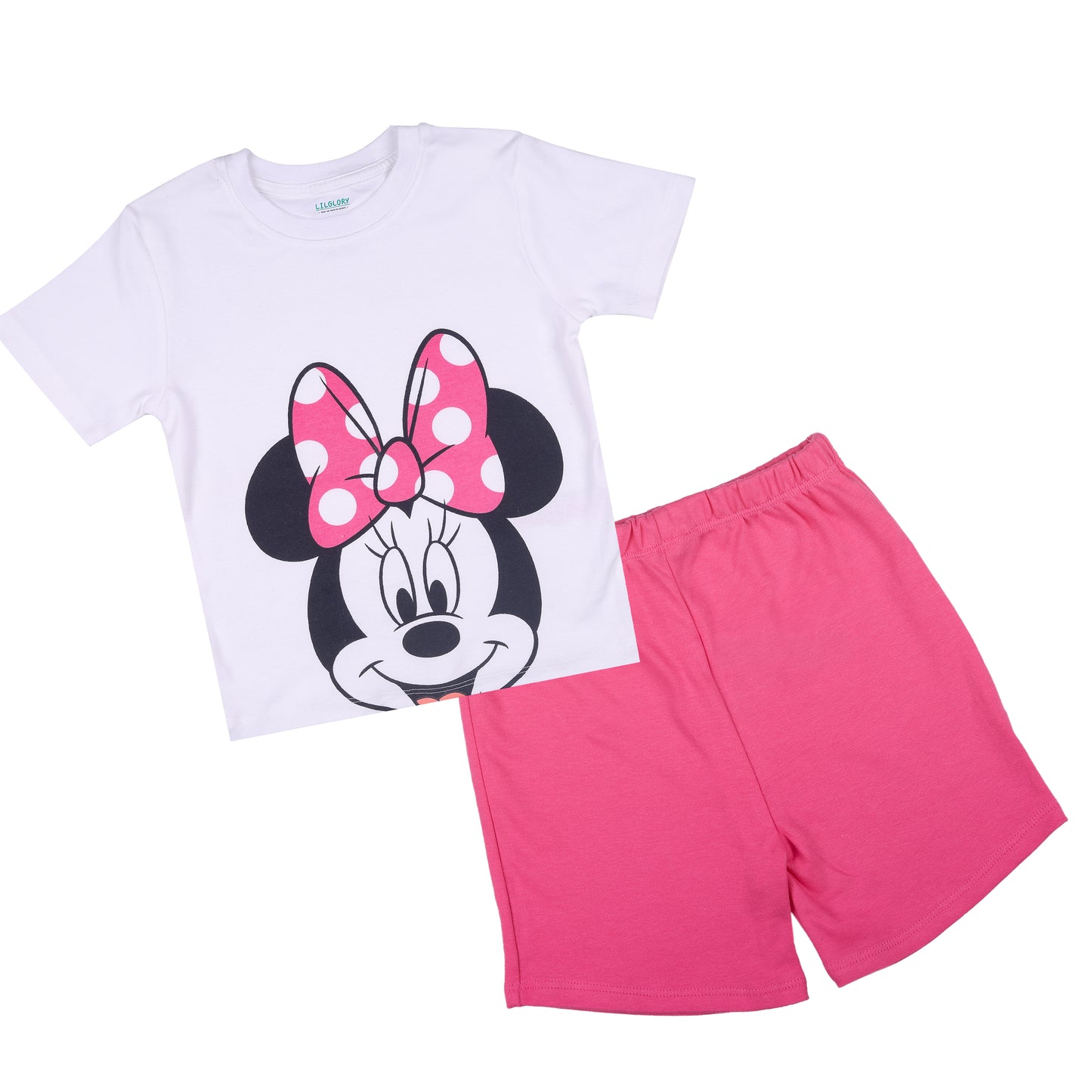 Minnie Mouse Lazy Loungewear And Outing Shorty Set
