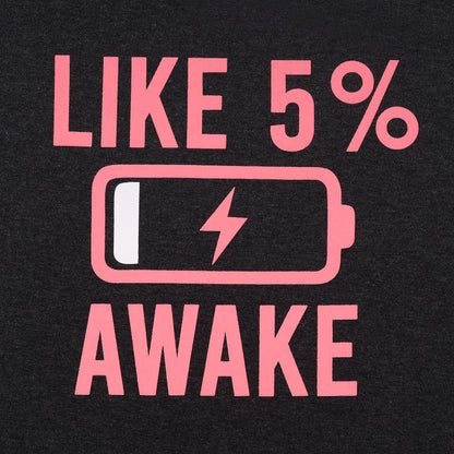 Sleep All Day Like 5% Awake Girls Long Loungewear Set of 2 Piece.