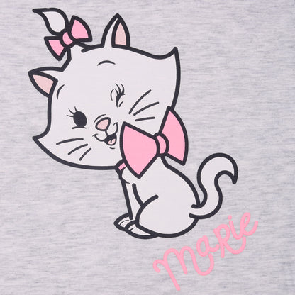 Marie Meow Grey & Pink 2 Piece Sleep And Lounge Wear Set