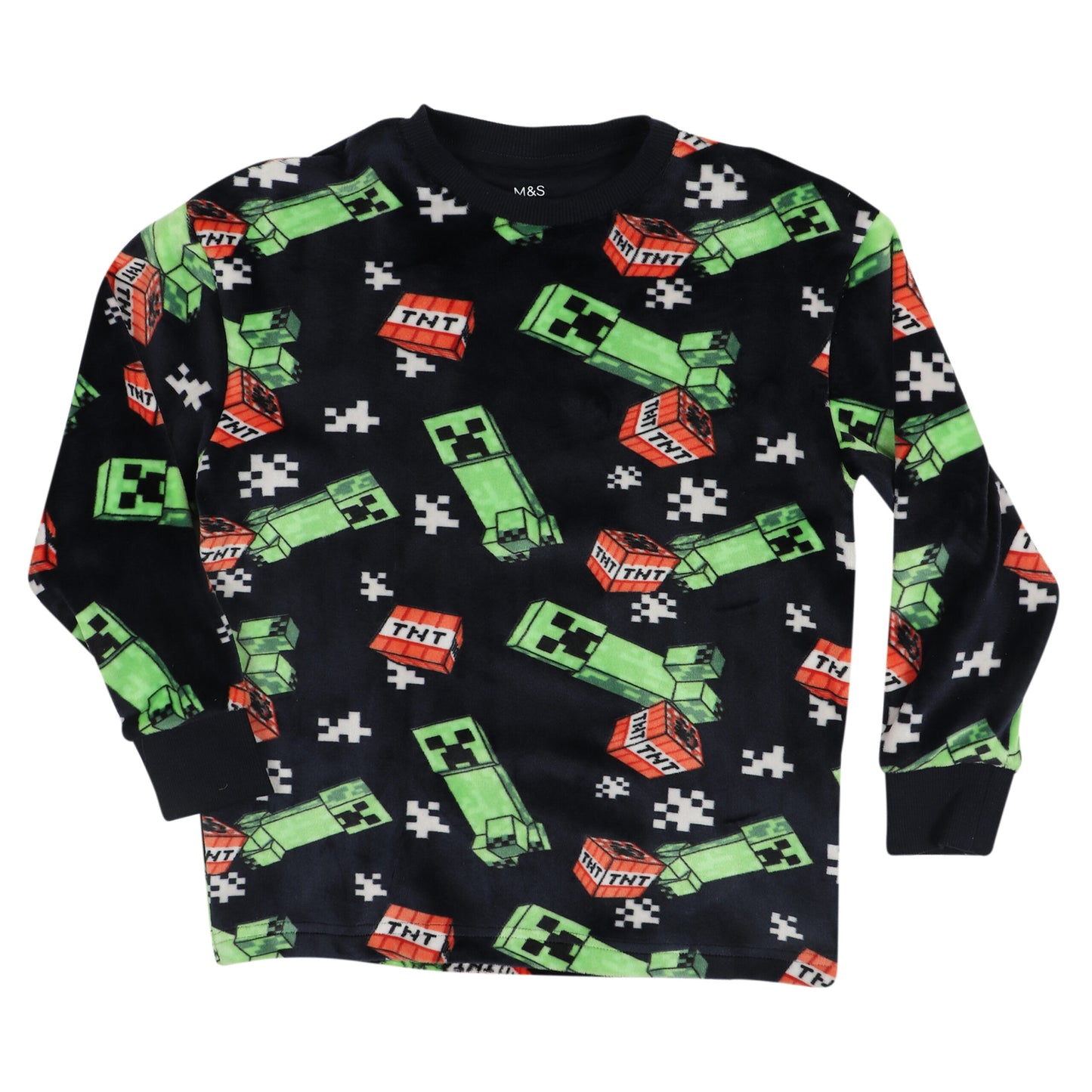 Minecraft Velour Unisex Velvet Sweatshirt